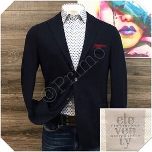 ELEVENTY SOFT JACKET Mens Blazer Sport Coat Casual Jacket Size 42S Relaxed Suit